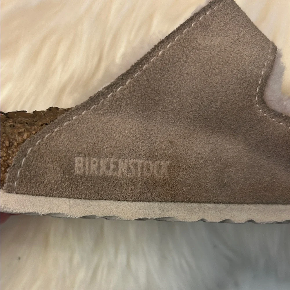 Birkenstock Women's Soft Blush Fuzzy Slippers